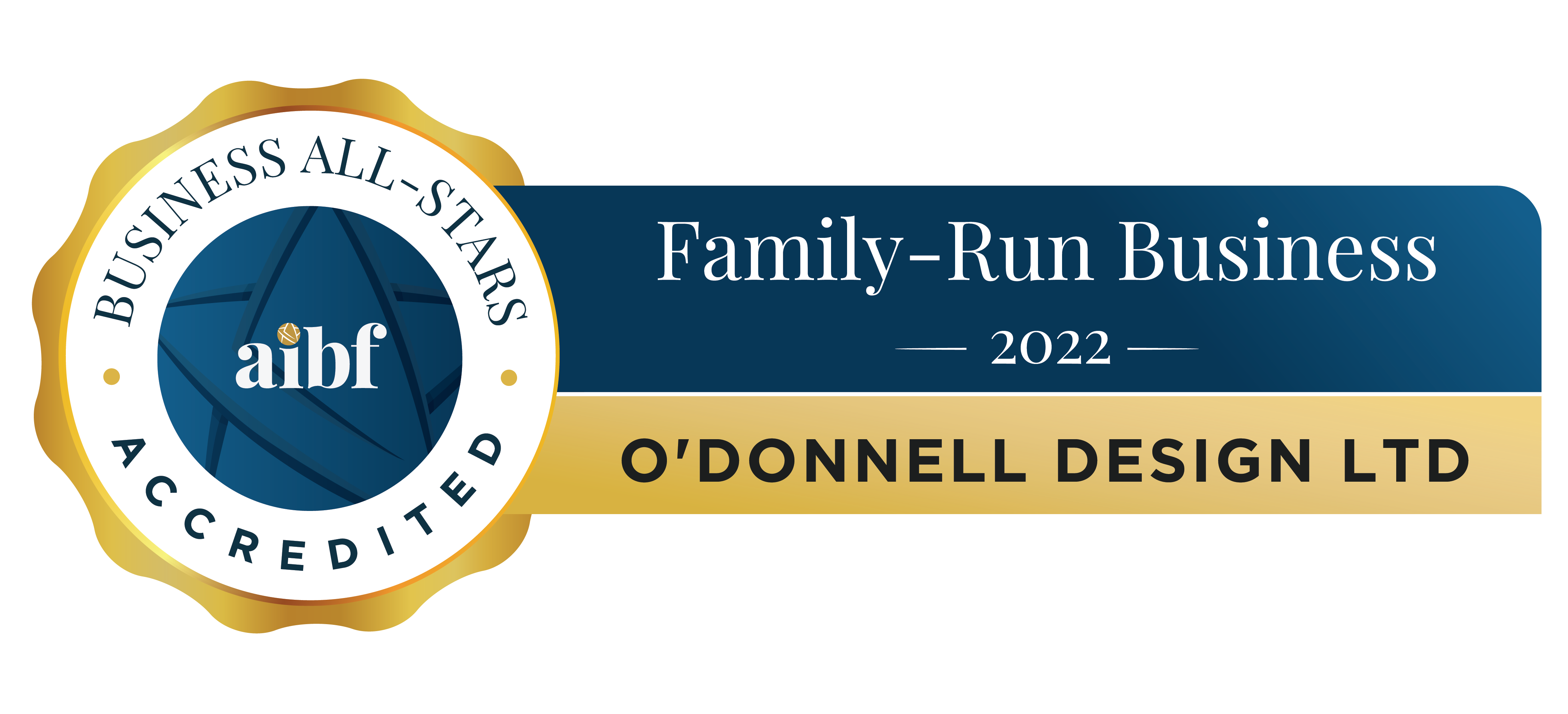 O’DONNELL DESIGN LTD ACCREDITED WITH ALL-STAR CORK FAMILY RUN BUSINESS AWARD 2022